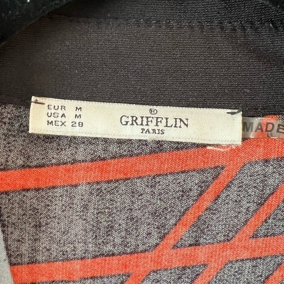 Grifflin Paris Geometric Print Vintage Dress Y2K Size M - Picture 3 of 9